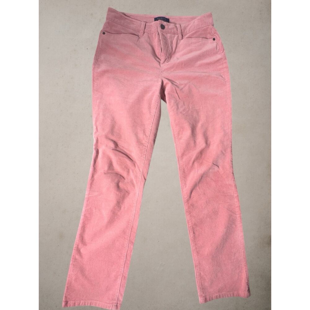 Talbots Simply Flattering Corduroy Pants Women’s Size 8 Pink Stretch 5 Pocket